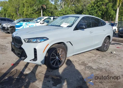 2024 BMW X6 xDrive40I из США, поврежденный, VIN 5UX33EX07R9U86403